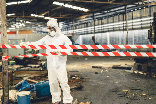 Professional Odor Removal technician working in Elwood, NY